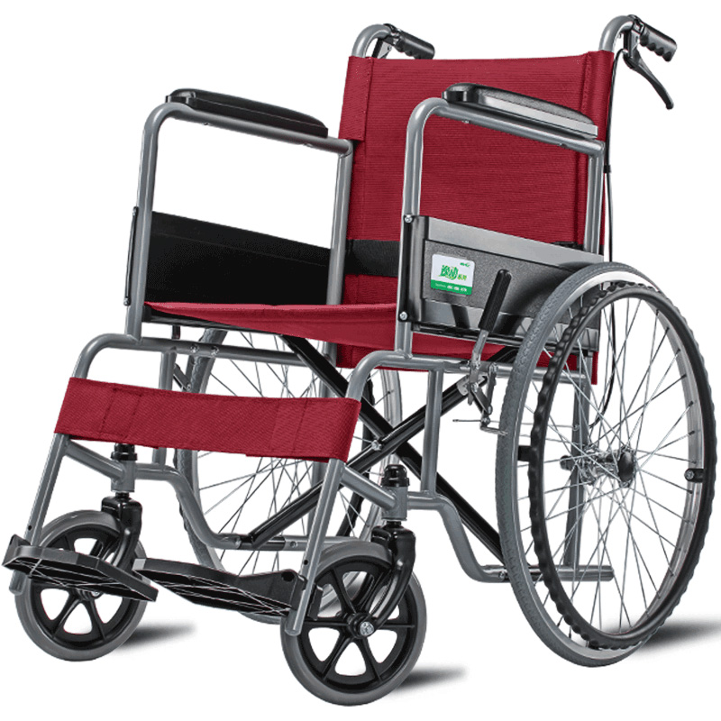 可孚轮椅家用折叠轻便老人手推车小便携多功能超轻老年人残疾代步