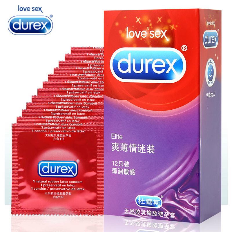 杜蕾斯避孕套情迷12片装 超薄润滑夫妻性安全套成人情趣计生用品