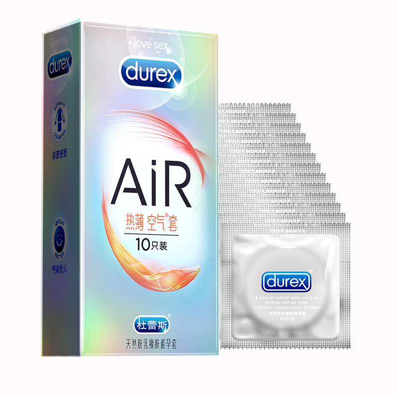 杜蕾斯AIR热感空气套避孕套10只情趣系列超薄避孕套男用安全套FZ